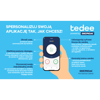 Zamek tedee GO (srebrny)